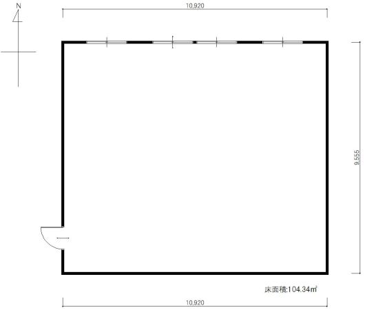 北面に窓配置