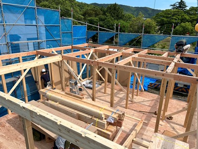淡路市で上棟2