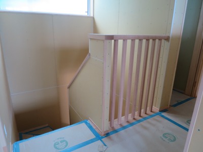 木製スリット手摺