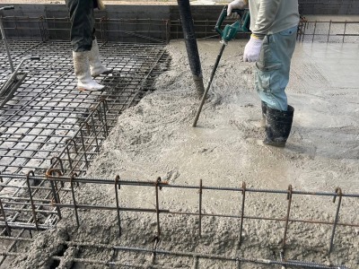 土間コンクリート打設F