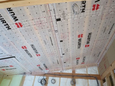 調湿気密シート貼り