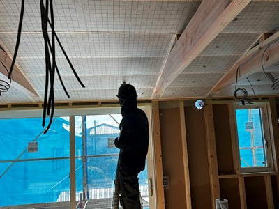 セルロースファイバー吹込み断熱