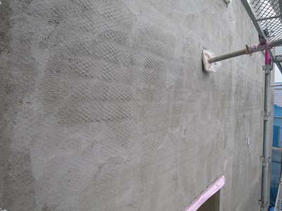 モルタル下塗り