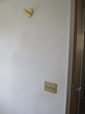 真鍮照明器具付け