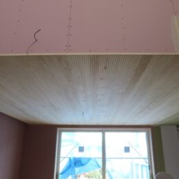 天井デザイン板貼り