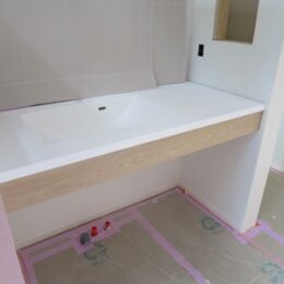 洗面人工大理石一体型カウンター