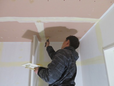 クロス下地パテ処理