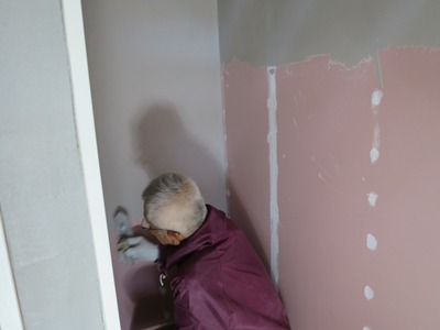 漆喰下地プラスター塗り