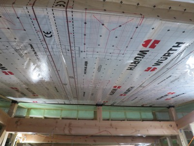 調湿気密シート貼り