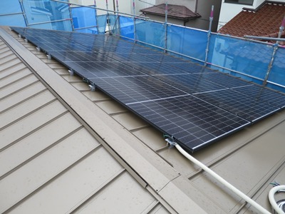 太陽光発電パネル設置