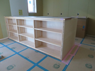 キッチン対面造作収納